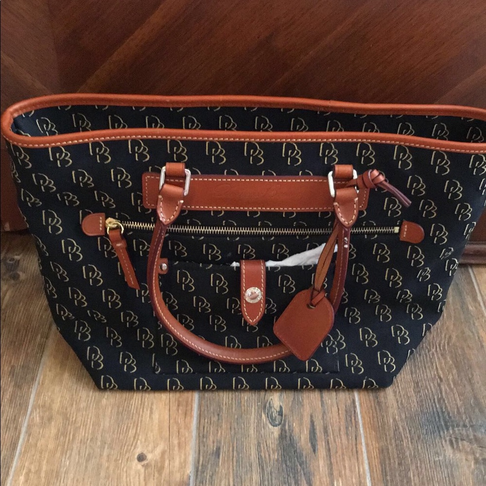 Dooney & Bourke Navy Monogram NWT